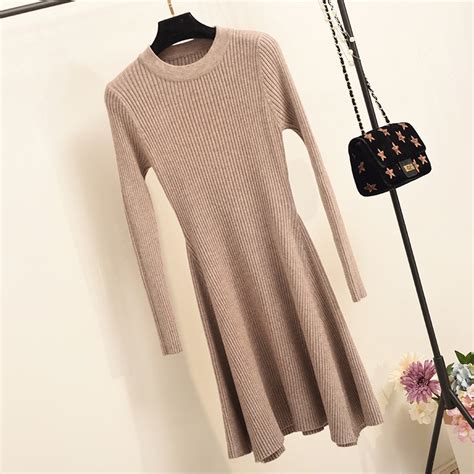 women long sleeve sweater knitted dress knitted size 0 10