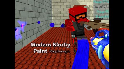 modern blocky paint pc browser game youtube