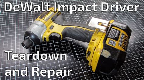 dewalt dcf impact driver repair youtube