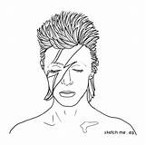 Bowie David Drawing Sketch Pros Portraits Getdrawings Portrait Custom Monday January sketch template