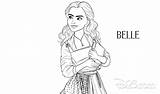 Coloring Pages Beast Beauty Bonjour Say These Belle D23 Click sketch template