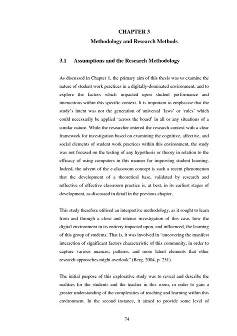 methodology sample  research paper research paper