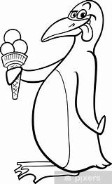 Boyama Pinguin Pixers Penguen Colorare Gelato Malvorlage Eis Ausmalbilder Pinguino Rabe Dondurma Ijs Fotobehang Unicorno Parati Ilosofia Pixerstick Kawaii Malvorlagen sketch template