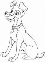 Coloring Dog Pages Disney Cartoon Choose Board Kids sketch template