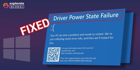 solve driver power state failure issue  windows