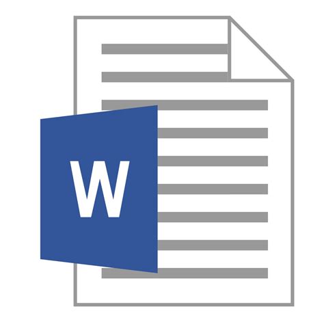 word file icon png transparent background