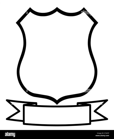 empty blank emblem badge shield logo insignia coat  arms stock photo  alamy
