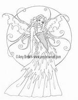 Coloring Pages Fairy Amy Brown Fantasy Drawings Printable Brat Digital Print Etsy sketch template