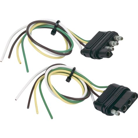 hopkins towing solutions  wire flat trailer wiring connector set  vehicle