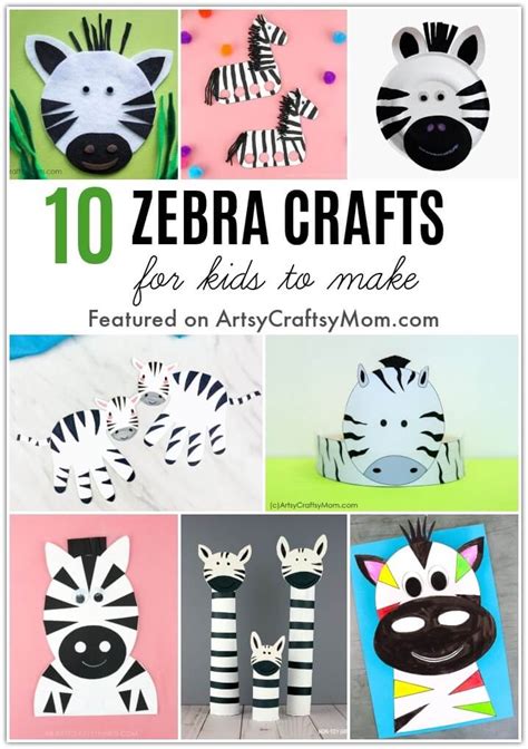 zebra craft template
