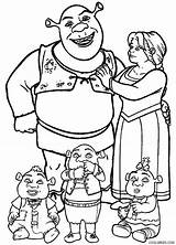 Shrek Fiona Babies Ausmalbilder Shurek Ogre Cool2bkids Colorier Babys Sherek Enfants Musical Feuilles Animés sketch template