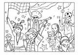 Colouring Soccer Supporters Pages Kids Team sketch template