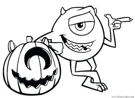 halloween monster coloring pages  getdrawings