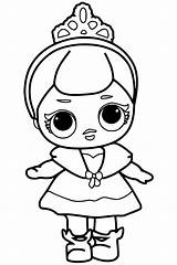 Lol Coloring Pages Surprise Doll Dolls Printable Print Crystal sketch template