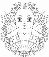 Coloring Baby Pages Newborn Printable Girl Shower Mandala Kids Print Babies Elsa Born Pacifier Color Frozen Cute Christmas Birth First sketch template
