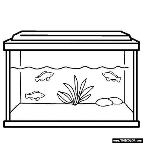 coloring pages fish tank pin  travel journals   ideas
