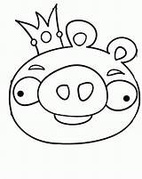Coloring Angry Pages Bird Color Pigs Print Birds Preschool Popular Pig sketch template