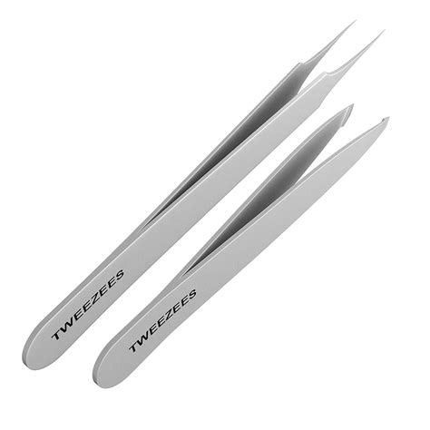 tweezees precision stainless steel tweezers professional slant tip ebay