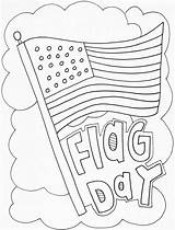 Flag Coloring Pages June Kids Printables Alley Doodle Holiday sketch template