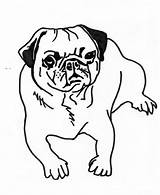 Pug Coloring Pages Dog Cute Color Printable Print Getcolorings Colorluna sketch template