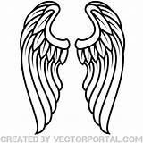 Wings Angel Vector Outline Clip Svg Silhouette Choose Board Drawing sketch template