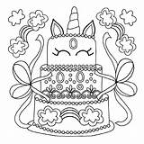 Cake 101coloring sketch template