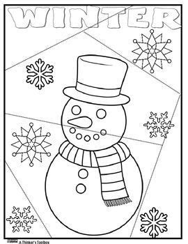 winter puzzle freebie   thinkers toolbox  teaching resources