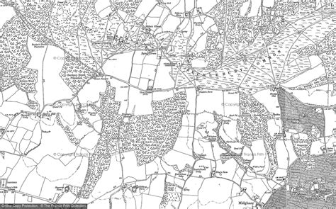 maps  upper bucklebury berkshire francis frith