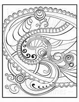 Swirls Zen sketch template