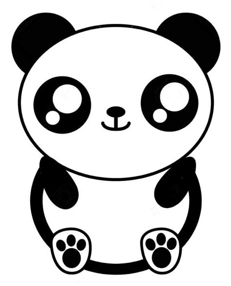 kawaii panda coloring page  printable coloring pages  kids