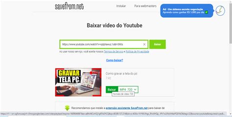 baixar video  youtube passo  passo gratis