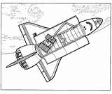 Spaceship Transportation Ruimtevaart Geschichte Raumfahrt Shutlle Geschiedenis Malvorlage sketch template