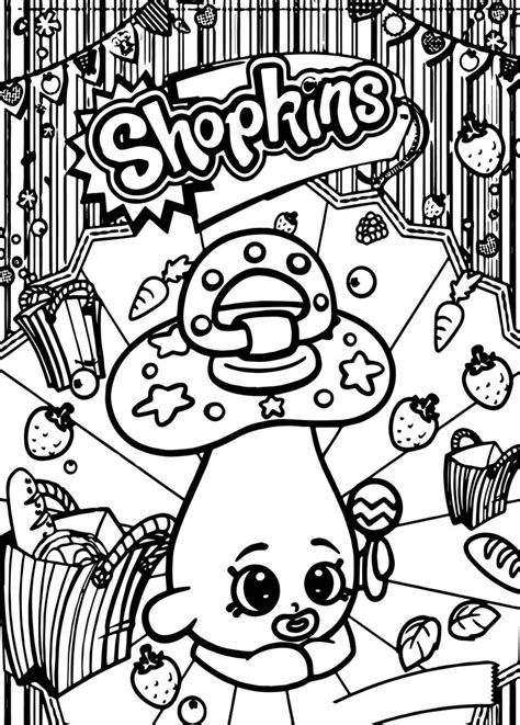 shopkins baby fruit coloring page wecoloringpagecom