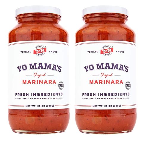 Marinara Pasta Sauce By Yo Mama S Pack Of 2 No Sugar Added Low