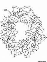 Couronne Dessin Coloriage Fleur Colorier Holly Avec Cloches Xmas Kleurplaat Kerstkrans Poinsettia Imprimer Wreaths Albanysinsanity Advent sketch template