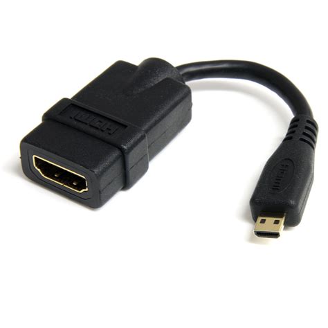 startechcom hdadfmin   high speed hdmi adapter cable  ethernet  hdmi micro fm