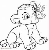 Coloring Simba Pages Lion Nala King Az Popular sketch template