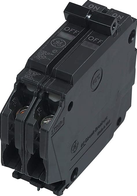 general electric thqp circuit breaker  pole  amp thin series ebay