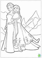 Coloring Frozen Pages Disney Dinokids Girls Print Princess Close sketch template