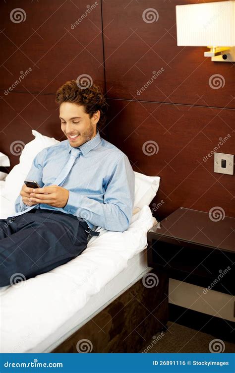 cool businessman sending  messages stock photo image  cool