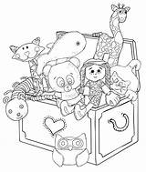 Toy Box Drawing Getdrawings sketch template