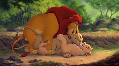 Rule 34 2girls Bisexual Feline Kissing Lesbian Lioness Mother And Son