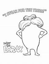 Lorax Coloring Pages Printable Print Seuss Dr Kids Colouring Template Earth Tree Color Traceable Truffula Drawing Sheets Sheet Drawings Colorear sketch template