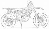 Dirt Bike Coloring Pages Print Kids Side sketch template
