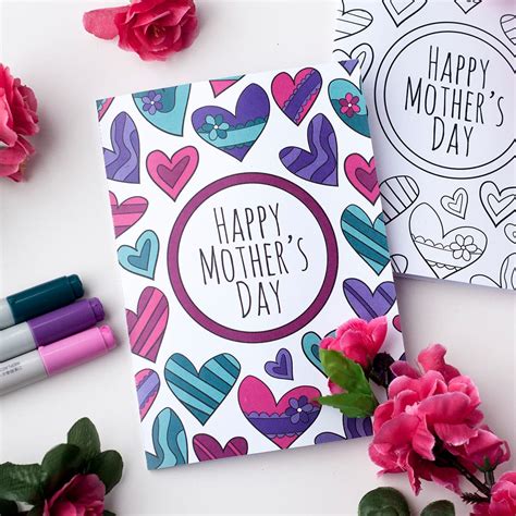 free mother s day coloring card sarah renae clark coloring book artist and designer