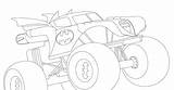 Monster Truck Batman Coloring Pages Getcolorings Color Printable sketch template
