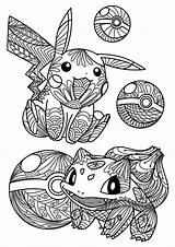 Pokemon Coloring Pages Kids Book Mandala Colouring Printable Pokémon Print Pikachu Craftgossip sketch template