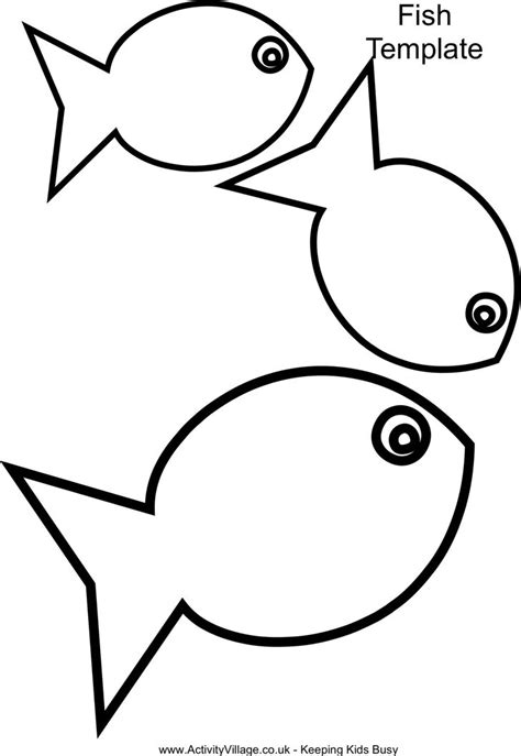 fish template printable  fish template clipart