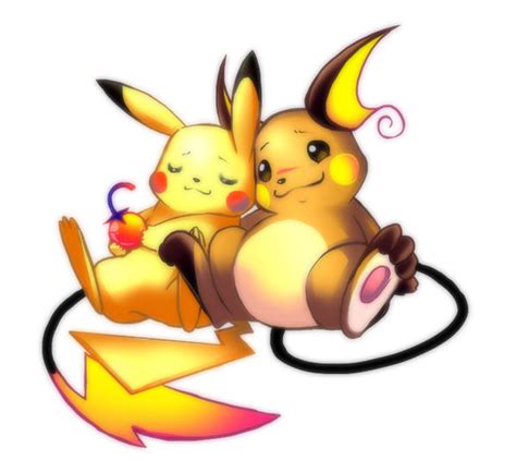 Raichu And Pikachu By Minichi 01 On Deviantart