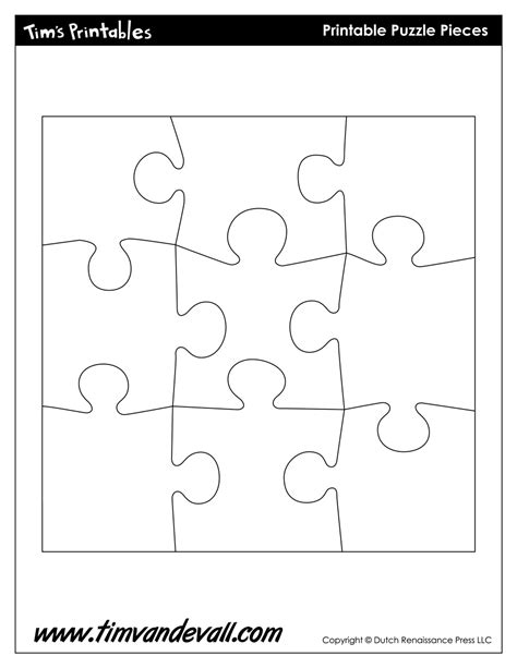 puzzle template tims printables